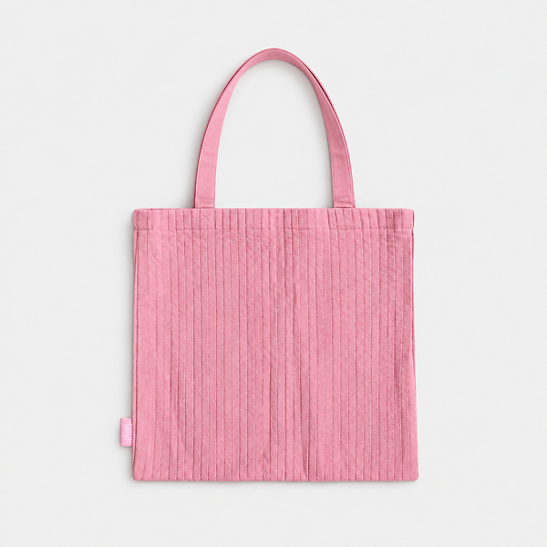 Pink Cotton Tote Bag - Look!