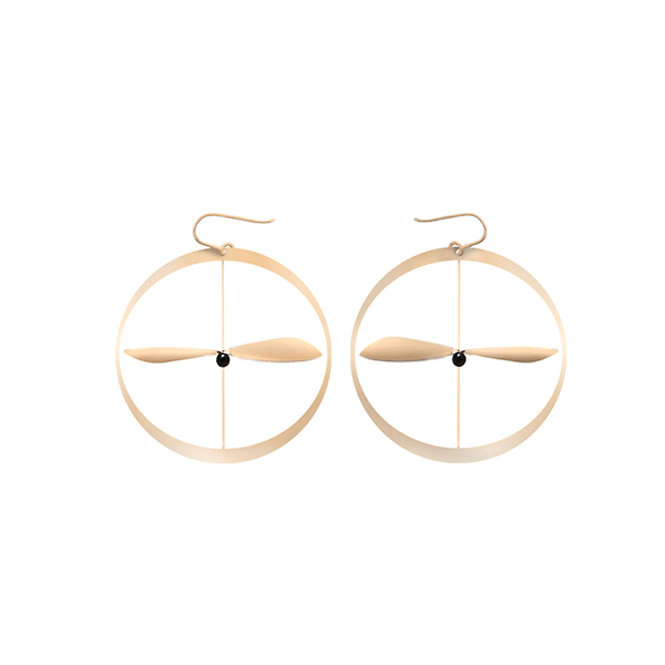 Akène earrings - Pink Gold