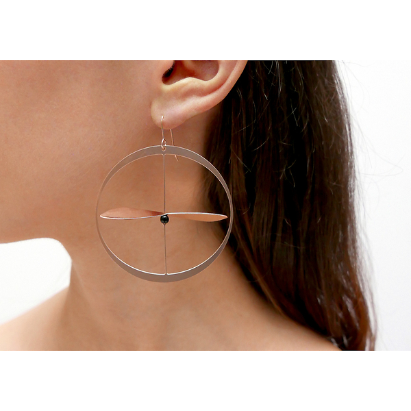 Akène earrings - Pink Gold