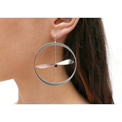Akène earrings - Silverish