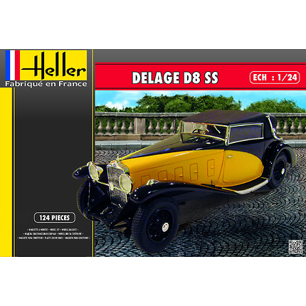 Maquette voiture de collection : Coffret Delage D8 SS