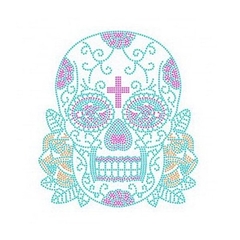 Mexican Skull Strass